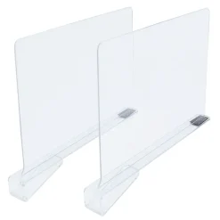 Acrylic Closet Shelf Dividers - Set of 2