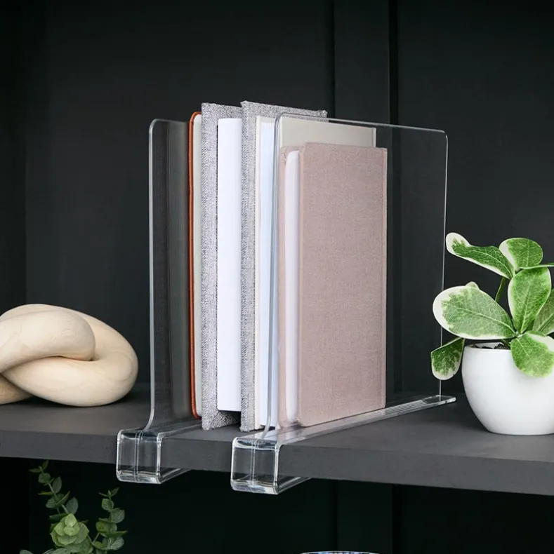 Acrylic Closet Shelf Dividers - Set of 2