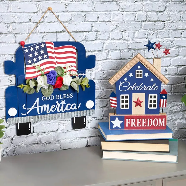 Americana Patriotic Sign Decor
