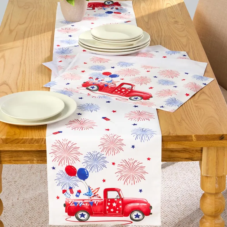 Americana Red Truck Placemats, Set of 4