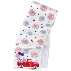 Americana Red Truck Table Runner