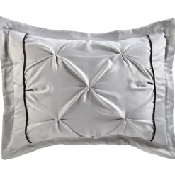 Ashlyn Ruched Full/Queen Comforter and Sham