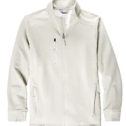 Aspire Men's Brushback Fleece Jacket Off-White