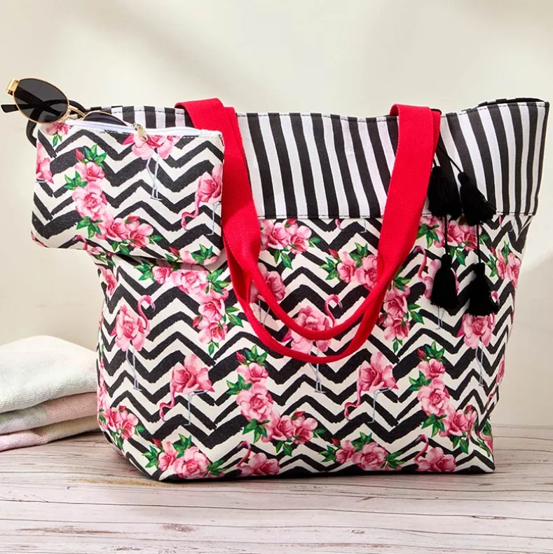 Beach Bag with Wet Pouch