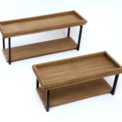 Beaded Wall Shelves Set of 2