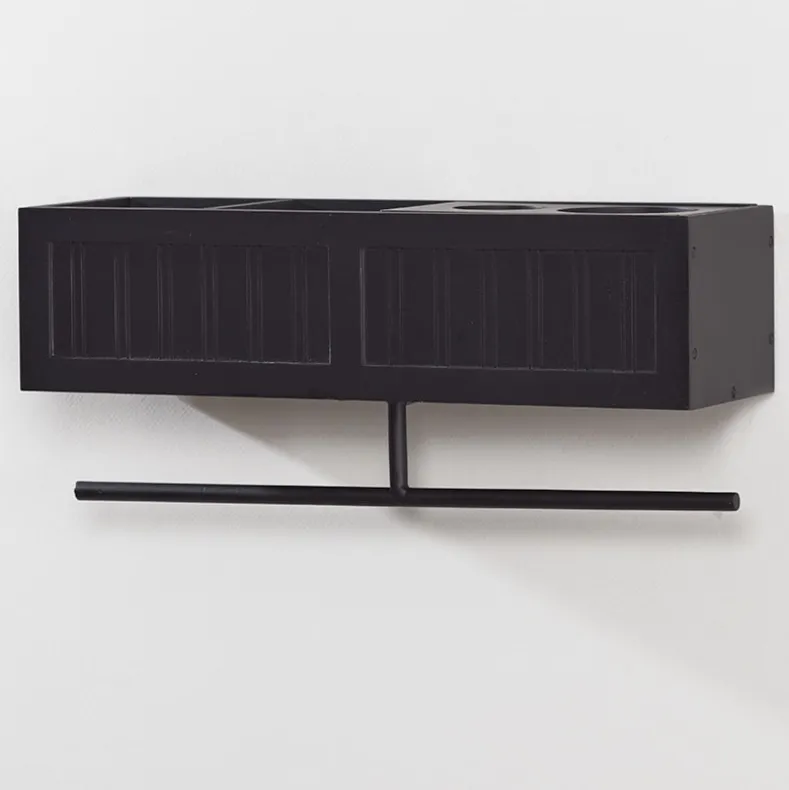 Beauty Wall Shelf with Towel Bar