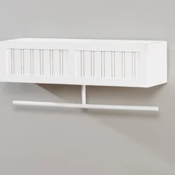 Beauty Wall Shelf with Towel Bar