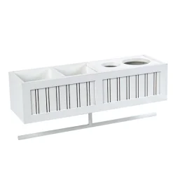 Beauty Wall Shelf with Towel Bar