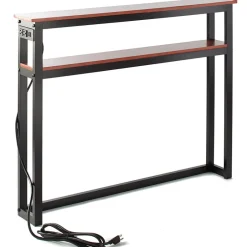Behind-the-Sofa Long and Narrow Console Table with USB Port and Outlet