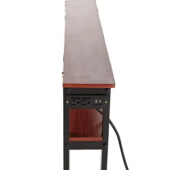 Behind-the-Sofa Long and Narrow Console Table with USB Port and Outlet