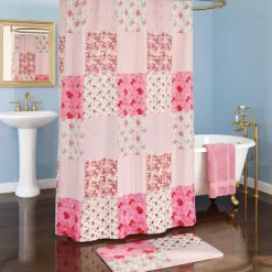 Berry Bloom Shower Curtain or Memory Foam Bath Rug