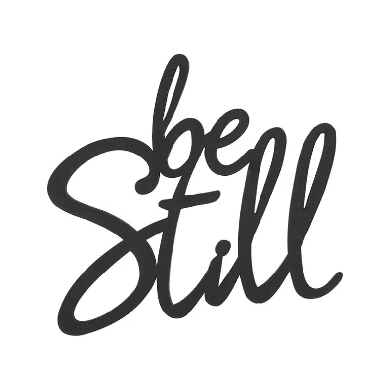 Be Still Wood Hanging Plaque