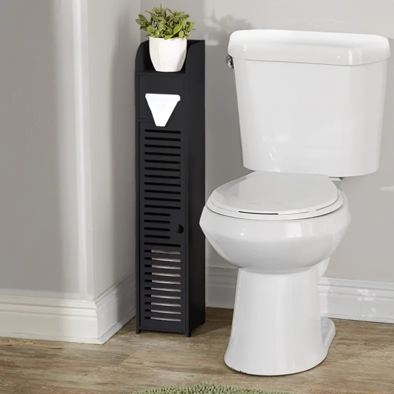 Black Bathroom Storage Cabinet