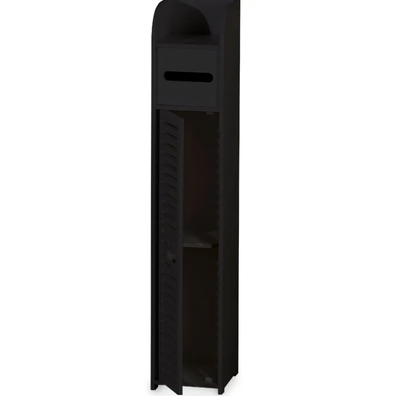 Black Bathroom Storage Cabinet