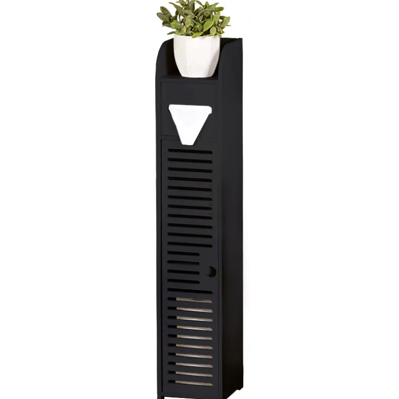 Black Bathroom Storage Cabinet