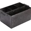 Black Metal Galvanized Utensil Caddy