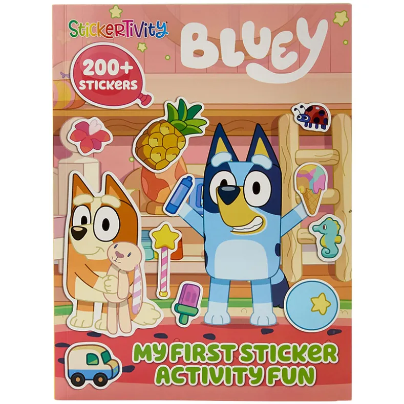Bluey Activity 48 Page Soft Cover Books With Stickers Or 4 Crayons