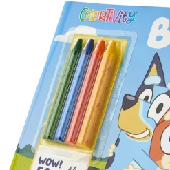 Bluey Activity 48 Page Soft Cover Books With Stickers Or 4 Crayons
