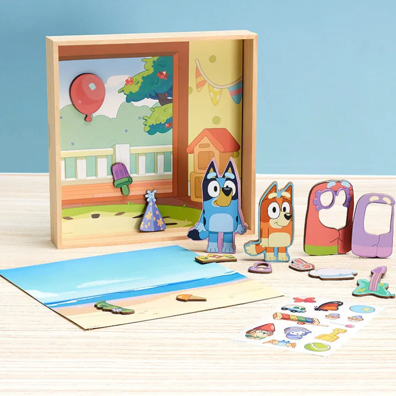 Bluey Magnetic Wooden Playset - Spark Creativity with 18-Pc. Set
