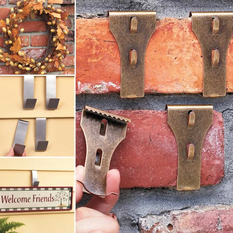 Brick or Siding Clips-Secure, Repositionable, for Indoor/Outdoor Use