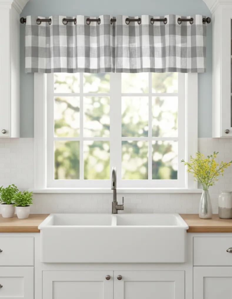 Buffalo Check Valance