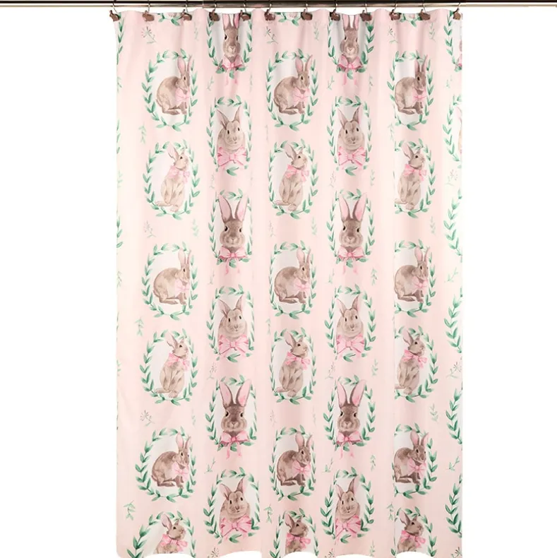 Bunnies and Bows Shower Curtain
