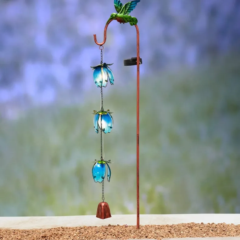 Butterfly Cascading Flower Solar Stake