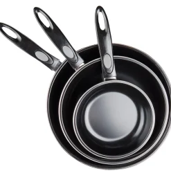 Carbon Steel Nonstick Fry Pans - Set of 3