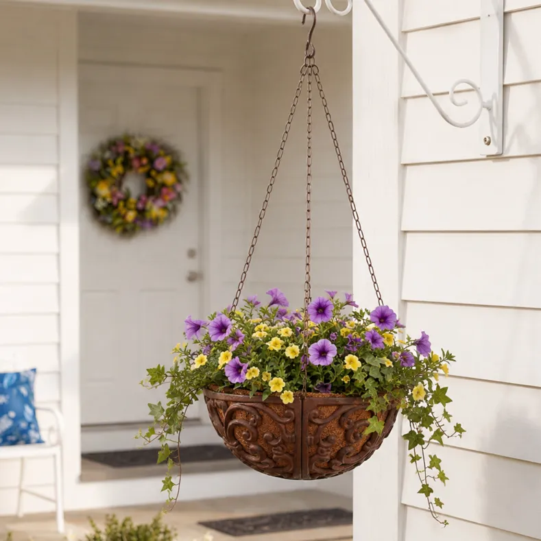 Cast Iron Hanging Planter