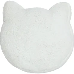 Cat Head Shaped Sherpa Bed Warm Cozy Portable Washable Non Slip Bottom