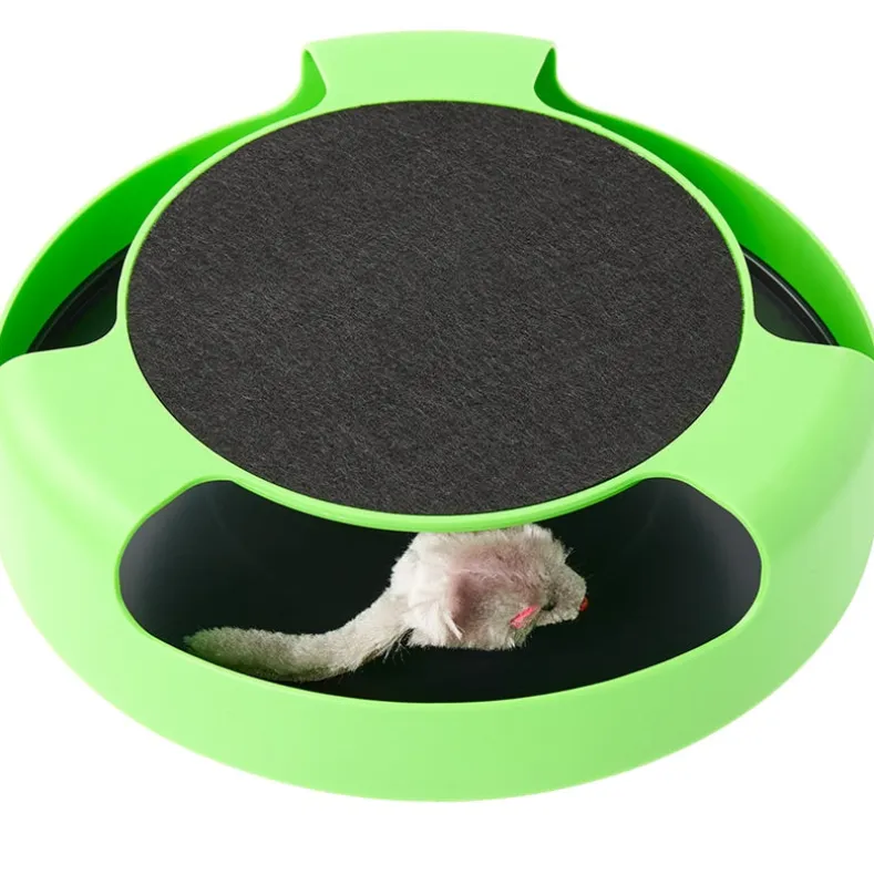 Cat Scratch Pad Spinning Toy with Mouse