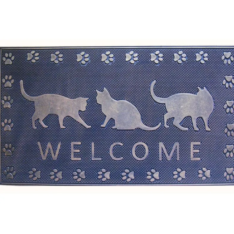 Cats Welcome Rubber Doormat