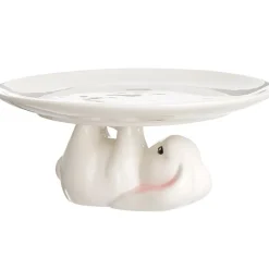 Ceramic Easter Bunny 8" Cake Stand