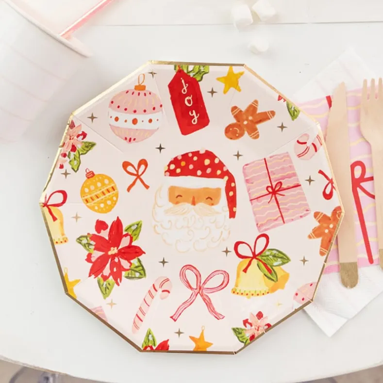 Christmas Disposable Paper Dinnerware Sets