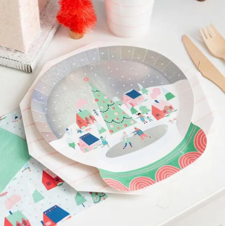 Christmas Disposable Paper Dinnerware Sets