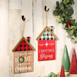 Christmas Hanging Home Sentiment Wall Decor - Blessings or Christmas