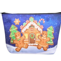 Christmas Zipper Pouch - Snowman or Gingerbread
