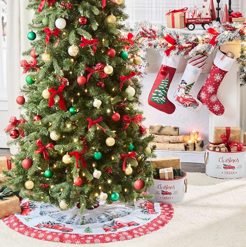 Classic Holiday Christmas Tree Stocking