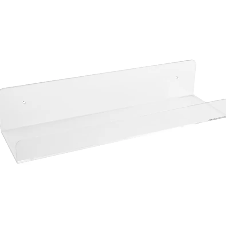 Clear Plastic Storage Shelves - Set of 4