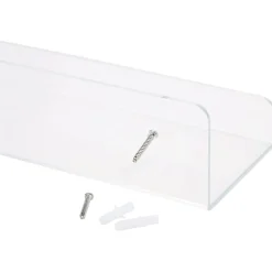 Clear Plastic Storage Shelves - Set of 4
