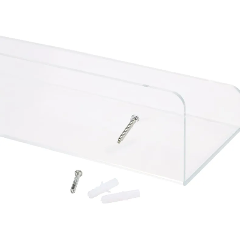Clear Plastic Storage Shelves - Set of 4