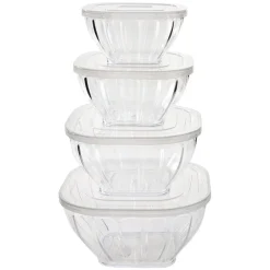 Clear Storage Containers Nesting 8 Pc Set