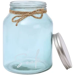 Coastal Laundry Storage Glass Jar