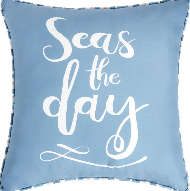 Coastal Stripe Full/Queen or King Comforter Set, Decorative Pillow