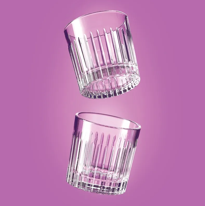 Cocktail Glass and Crown Ice Mold Gift Set