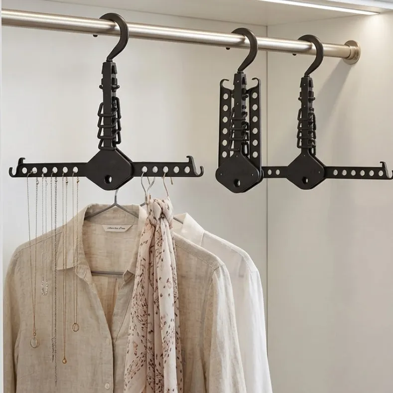 Collapsible Clothes Hanger for Closet - Set of 3
