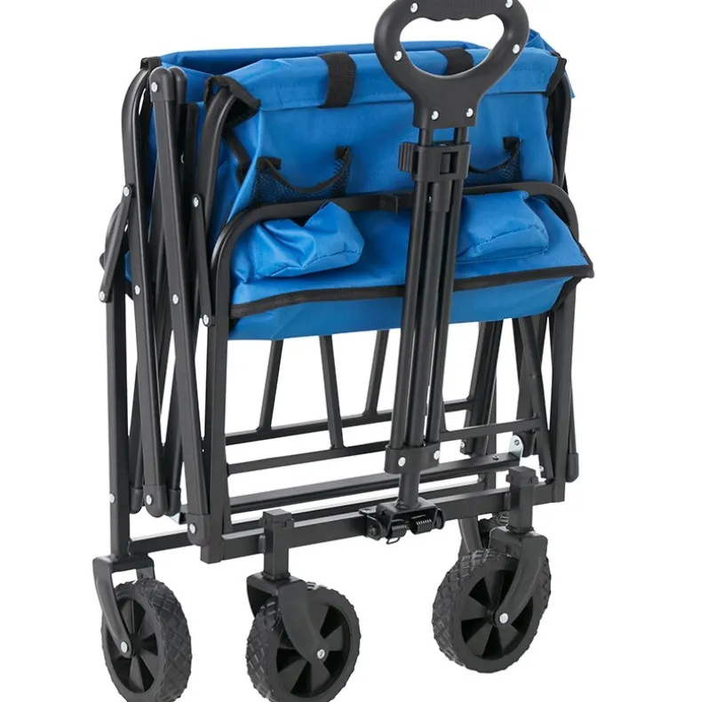 Collapsible Folding Wagon - Large Compartment and 2 Mesh Pockets