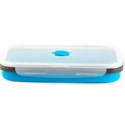 Collapsible Locking Lid Food Storage System Rectangle 8 pc Set