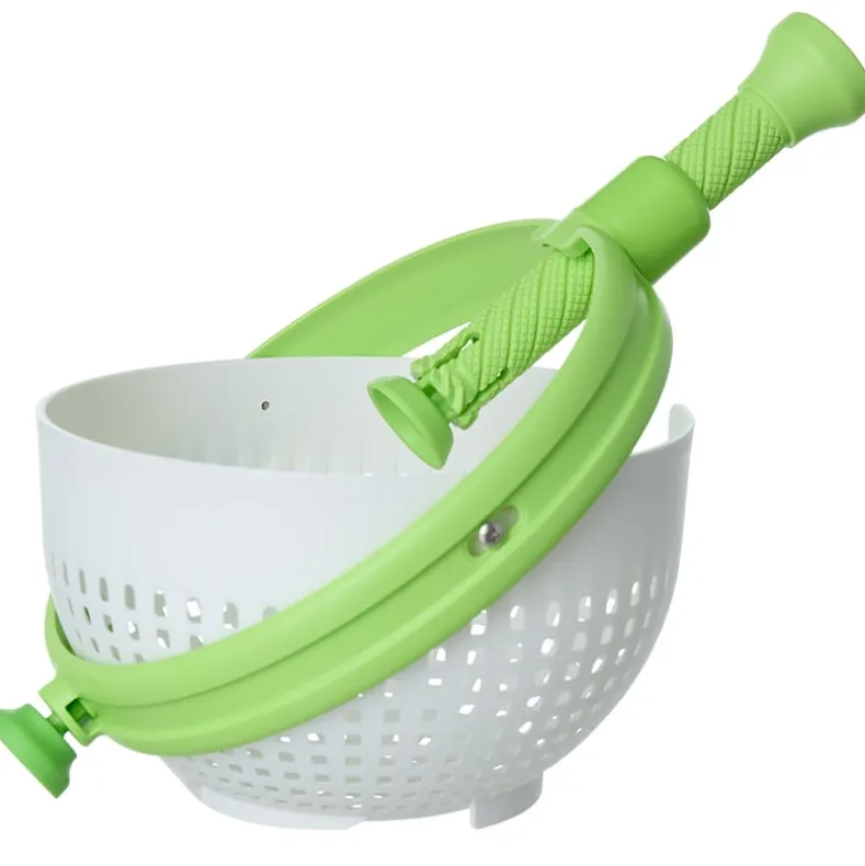 Collapsible Salad Spinner and Straining Colander