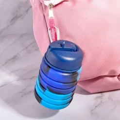 Collapsible Silicone Water Bottle - 17oz. - Outdoor, Hydration, Travel